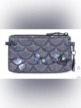 Lug Metro XL ID Pouch in Butterfly Grey.